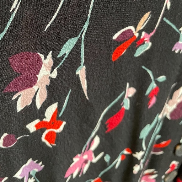 Madewell Black Floral Dress - Picture 10 of 12